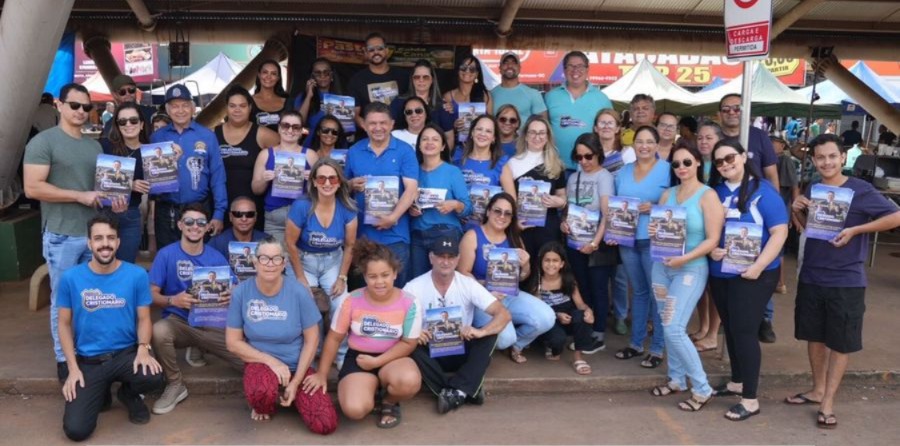 150c3b2e-d59d-496d-bb40-8efa6aeb2ef2 Delegado Cristiomário consolida protagonismo em grande mobilização com Caiado e Daniel Vilela em Luziânia