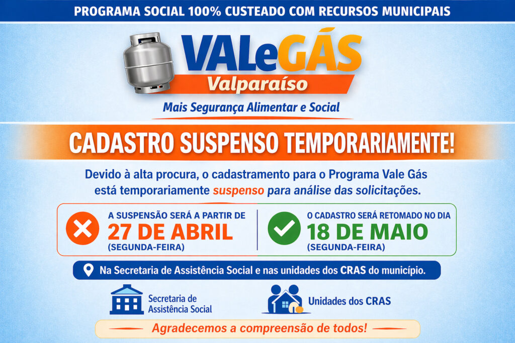 vale-gas-1024x683 Prefeitura de Valparaíso de Goiás suspende novos cadastros do programa Vale Gás