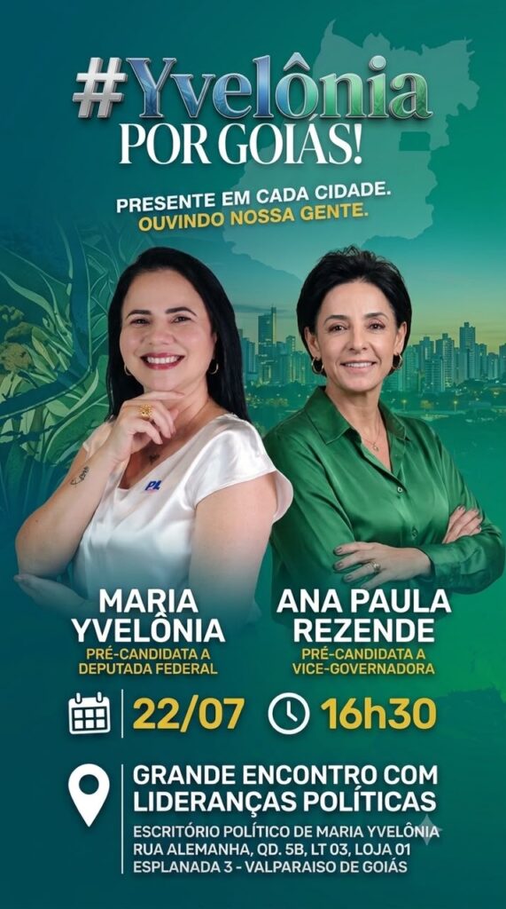 MARIA-YVELONIA-PRE-CAMPANHA-571x1024 Com apoio de Ana Paula Rezende e Wilder Morais, Maria Yvelônia amplia força política em Goiás