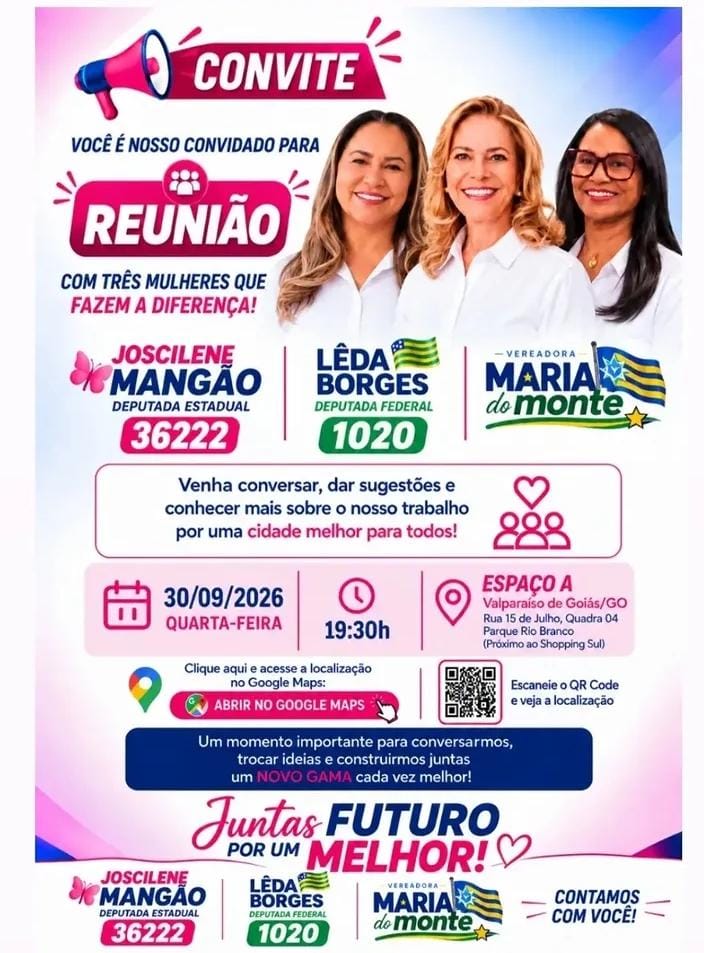 IMG-20260929-WA0796 Vereadora Maria do Monte convida comunidade para encontro com lideranças femininas em Valparaíso